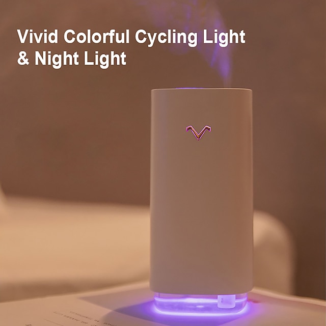  Air Humidifier Ultrasonic Aroma Essential Oil Diffuser Romantic Projection Humidificador Color LED Lamp Cool Mist Maker Purifier