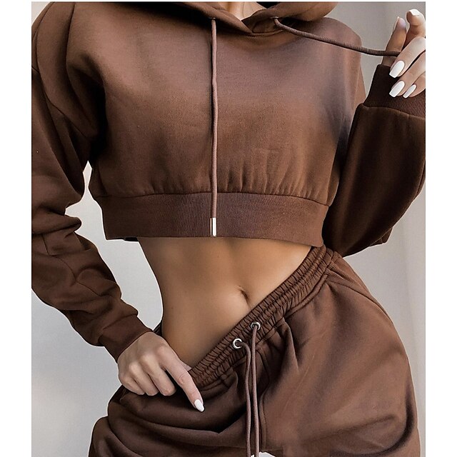 Sports & Outdoors Running, Jogging & Walking | Womens Side Pockets Tracksuit Sweatsuit Jogging Suit Street Casual Winter Long Sl