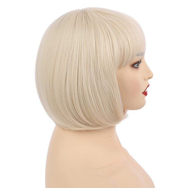 Beauty & Hair Wigs & Hair Pieces | 10 Short Straight Hair Flapper Cosplay Costume Bob Wig 1920s The Great Gatsby Cosplay Costume