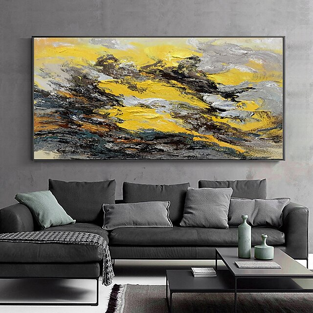 Home & Garden Wall Art | Manual Handmade Oil Painting Hand Painted Horizontal Panoramic Abstract Famous Modern Realism Rolled Ca