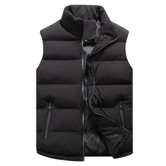 Lightweight Down Vest，Zip Quilted Sleeveless Warm Cotton-Padded Puff Vest for Boys and Girls Spring Autumn and Winter 