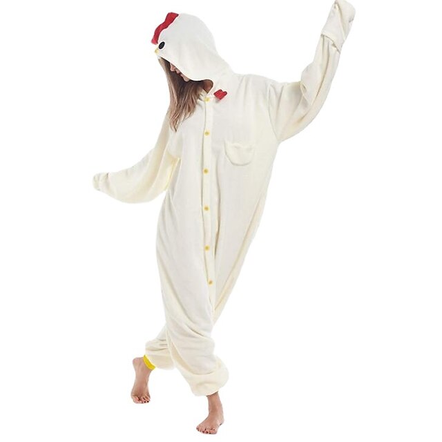 Toys & Hobbies Cosplay & Costumes | Adults Kigurumi Pajamas Cock / Chicken Onesie Pajamas Couples Monster Housecoat Costume Cart