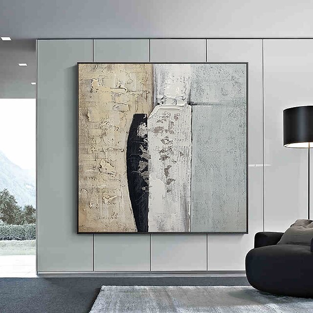 Oil Painting Handmade Hand Painted Wall Art Abstract Art Minimalist Style Home Decoration Decor Stretched Frame Ready to Hang 6