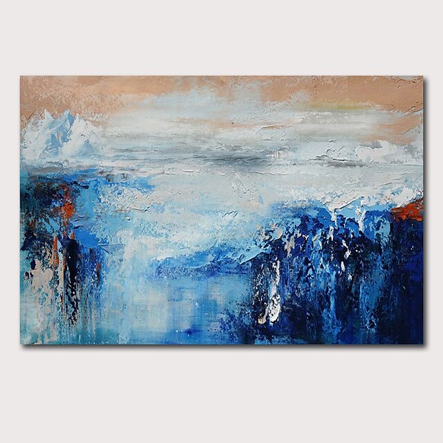 Home & Garden Wall Art | Wall Art Canvas Prints Painting Artwork Picture Abstract Knife PaintingBlue Landscape Home Decoration D