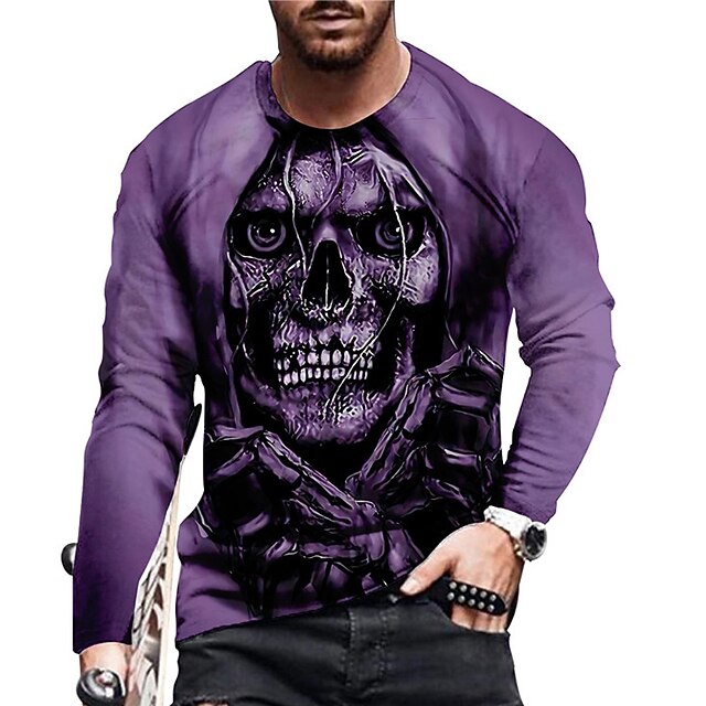 purple skeleton shirt