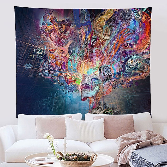 Home & Garden Home Decor | Graffiti Wall Tapestry Art Decor Blanket Curtain Hanging Home Bedroom Living Room Decoration Polyeste