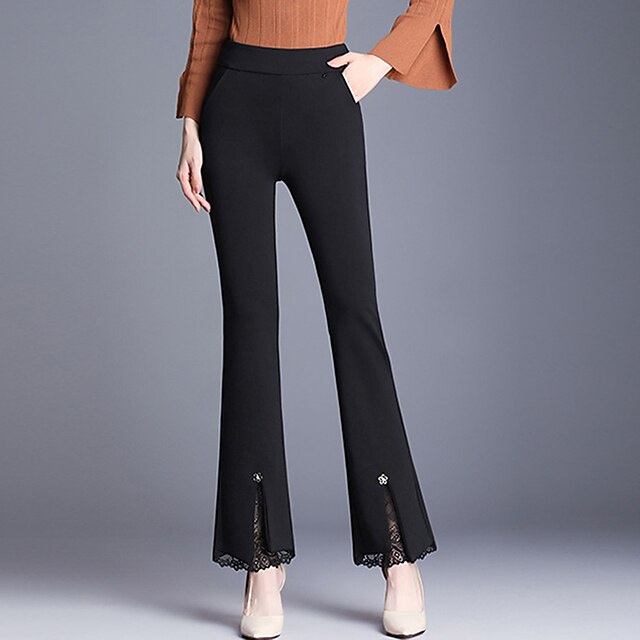 Women's Fashion Flare Chinos Side 