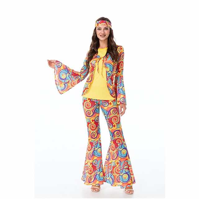 Women's Hippie Jazz Dancing Abba Costume Party Stylish Traditional ...