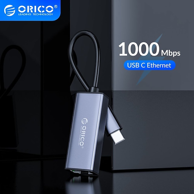  ORICO Lan Type C to RJ45  Network Card Ethernet Adapt gigabit External network card For Windows PC Laptop