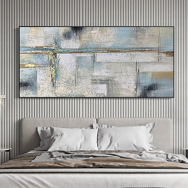 Home & Garden Wall Art | Handmade Oil Painting Canvas Wall Art Decoration Minimalist Style Abstract Gold Foil for Home Decor Str