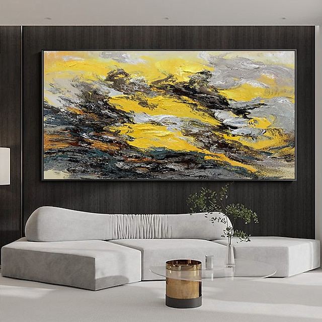 Home & Garden Wall Art | Manual Handmade Oil Painting Hand Painted Horizontal Panoramic Abstract Famous Modern Realism Rolled Ca