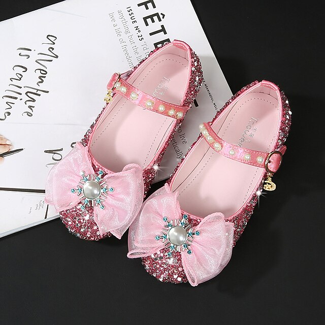 Shoes & Bags Kids Shoes | Girls Flats Flower Girl Shoes Childrens Day Princess Shoes Rubber PU Walking Breathability High Elasti