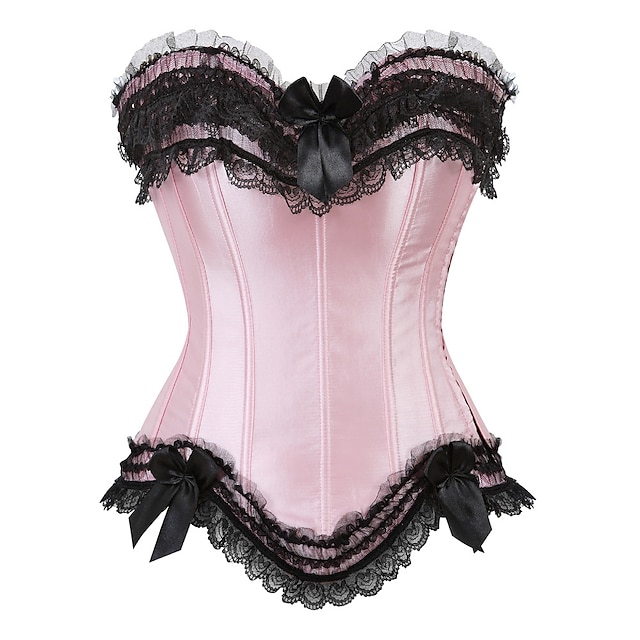  Costume Corset & Bustier Women‘s Plus Size Sexy Lace Overbust Corsets for Tummy Control Push Up Date Valentine‘s Day Corset Top