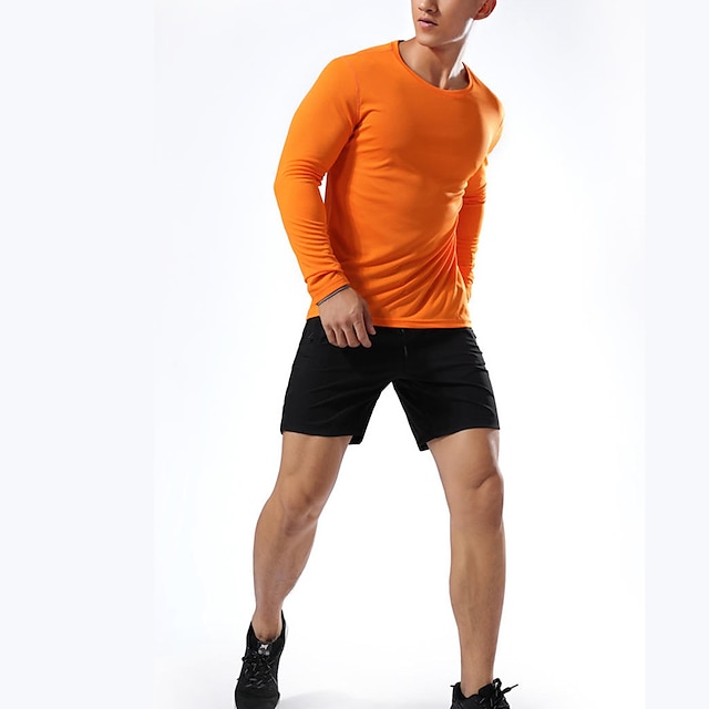 Sports & Outdoors Running, Jogging & Walking | Mens Long Sleeve Running Shirt Tee Tshirt Athletic Summer Breathable Quick Dry Mo