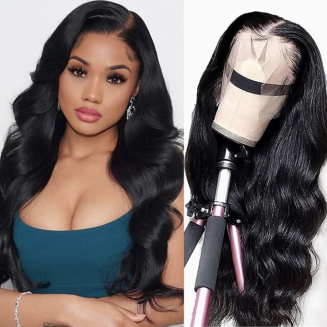 Beauty & Hair Wigs & Hair Pieces | 13x4 Lace Front Human Hair Wigs for Women Pre Plucked Hairline 180% Density Brazilian Body Wa