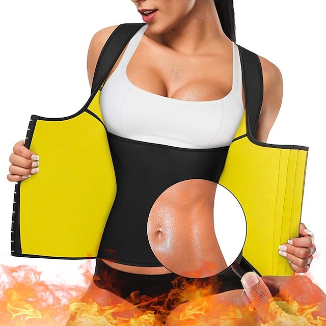 Women Sauna Waist Trainer Sweat Belt Tummy Control Gym Yoga Slimming Body Shaper