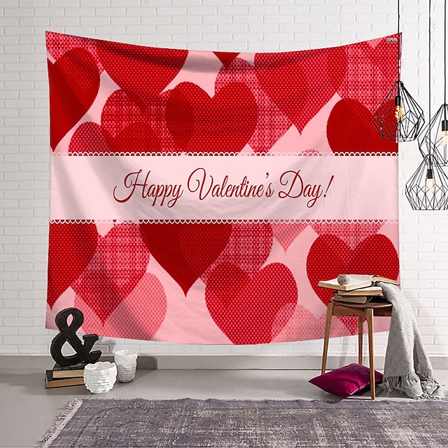 Home & Garden Home Decor | Valentines Day Wall Tapestry Art Decor Blanket Curtain Hanging Home Bedroom Living Room Decoration Po