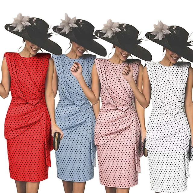  Ретро 1950-е года Коктейльные платья  Платья Расклешенное платье Жен. Облегающий крой Карнавал Для праздника / вечеринки Платье