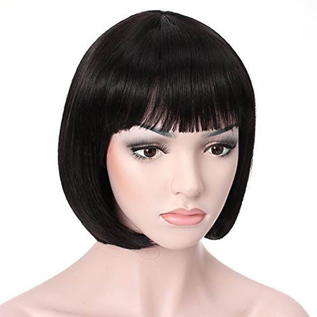 Beauty & Hair Wigs & Hair Pieces | 10 Short Straight Hair Flapper Cosplay Costume Bob Wig 1920s The Great Gatsby Cosplay Costume