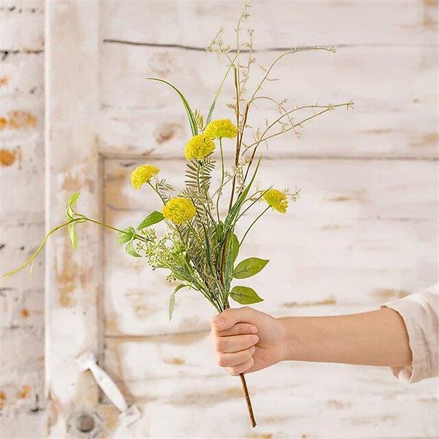 Home & Garden Home Decor | 1 Bouquet Artificial Flower Plastic Modern Reed Flower Wedding Decoration Bouquet Flower Party Home D