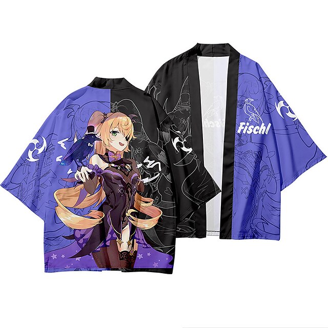 Toys & Hobbies Cosplay & Costumes | Inspired by Genshin Impact Klee Paimon Anime Cartoon Polyster Anime Denim Jacket Harajuku Ka