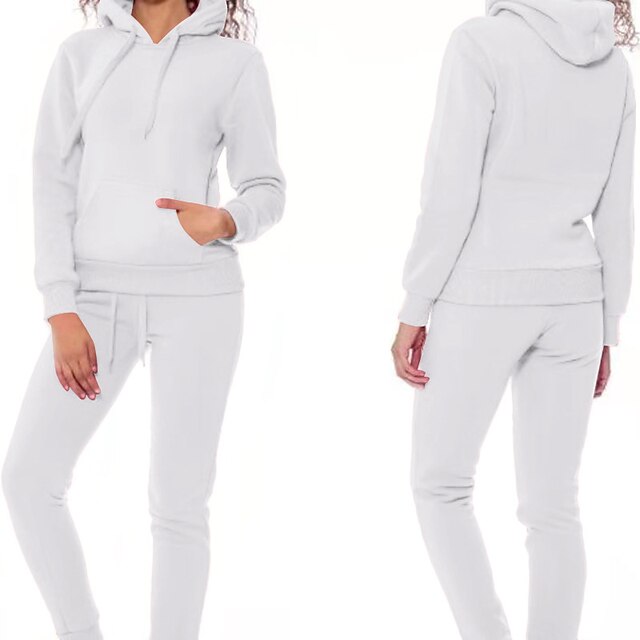 Sports & Outdoors Running, Jogging & Walking | Womens 2 Piece Tracksuit Sweatsuit Casual Athleisure 2pcs Winter Long Sleeve Ther