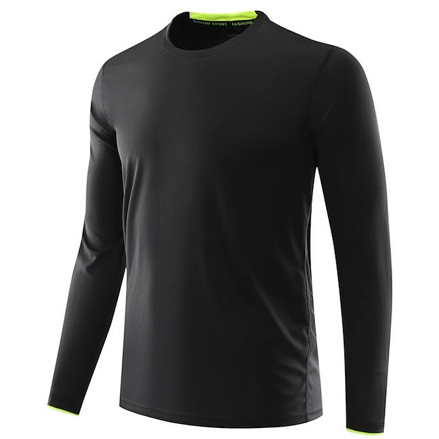 Sports & Outdoors Running, Jogging & Walking | Mens Long Sleeve Running Shirt Tee Tshirt Athletic Summer Breathable Quick Dry Mo