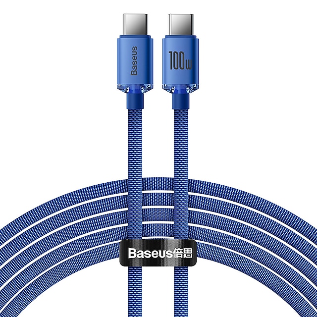 Baseus Crystal Shine Series Fast Charging Data Cable Type-C to Type-C 100W 1.2m / 2.0m