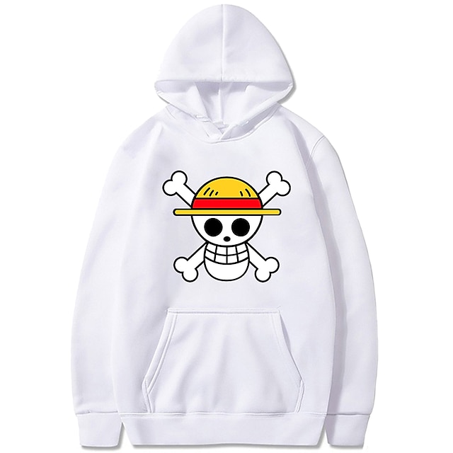  One Piece Monkey D Luffy Sudadera Animé Dibujos Anime Harajuku Gráfico Kawaii Para Pareja Hombre Mujer Adulto Vuelta al cole Estampado en caliente