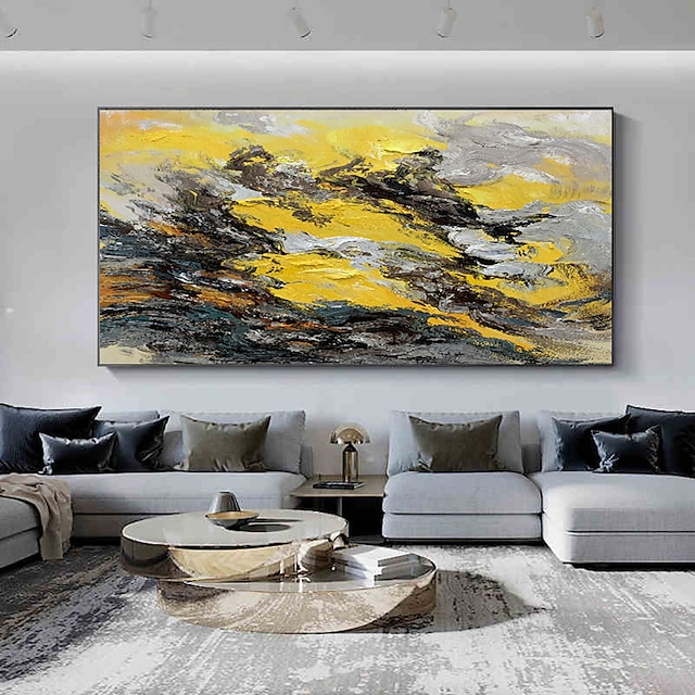 Home & Garden Wall Art | Manual Handmade Oil Painting Hand Painted Horizontal Panoramic Abstract Famous Modern Realism Rolled Ca