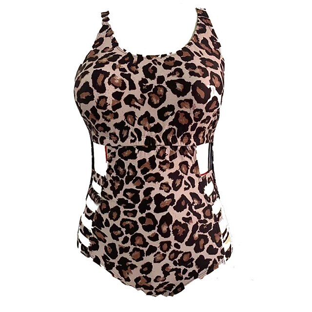 Women's Swimwear One Piece Monokini trikini Plus Size Swimsuit Tummy