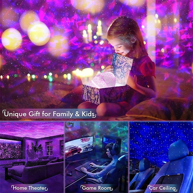 Star Projector Galaxy Projector for Bedroom Remote Control & White