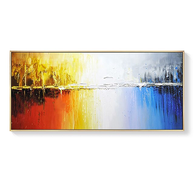 Home & Garden Wall Art | Oil Painting Handmade Hand Painted Wall Art Abstract Modern Colorful City Building Landscape Home Decor