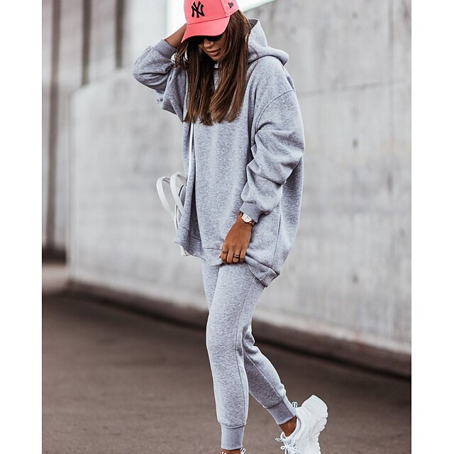 Sports & Outdoors Running, Jogging & Walking | Womens Tracksuit Jogging Suit 2 Piece Street Casual Winter Long Sleeve Warm Breat