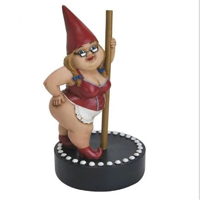 Home & Garden Home Decor | Dancing Girl Dwarf Ornaments Home Garden Ornaments Dwarf Resin Crafts Cartoon Statue - OW69809