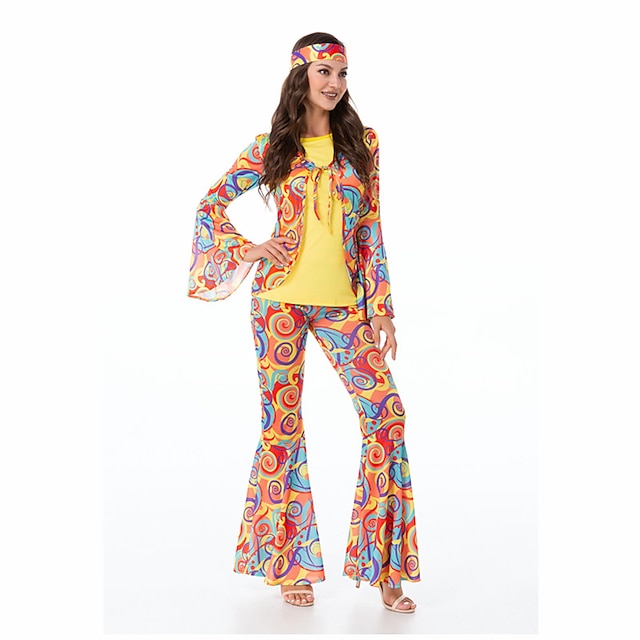 Women's Hippie Jazz Dancing Abba Costume Party Stylish Traditional ...