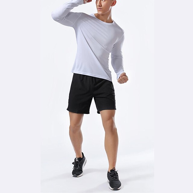 Sports & Outdoors Running, Jogging & Walking | Mens Long Sleeve Running Shirt Tee Tshirt Athletic Summer Breathable Quick Dry Mo