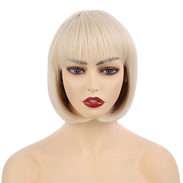 Beauty & Hair Wigs & Hair Pieces | 10 Short Straight Hair Flapper Cosplay Costume Bob Wig 1920s The Great Gatsby Cosplay Costume