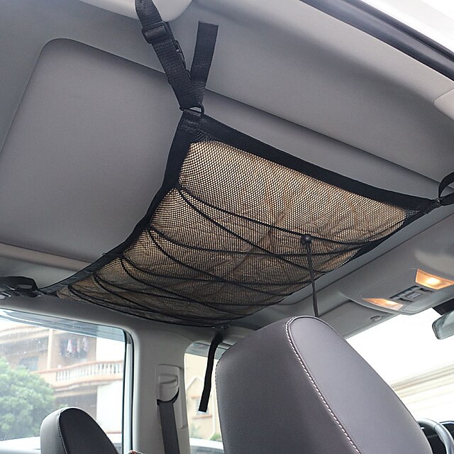Car Ceiling Cargo Net Van Ceiling Storage Pocket Net with Adjustable