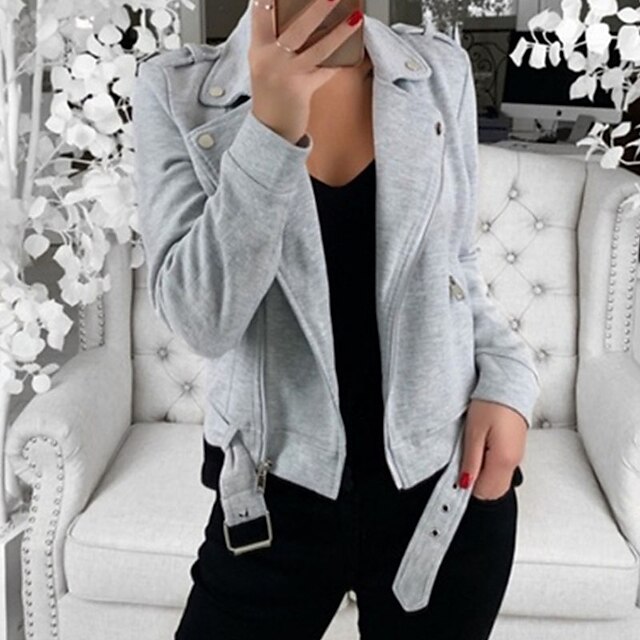 Womens Clothing Womens Outerwear | Womens Jacket Casual Jacket Street Daily Going out Spring Summer Short Coat Regular Fit Warm 