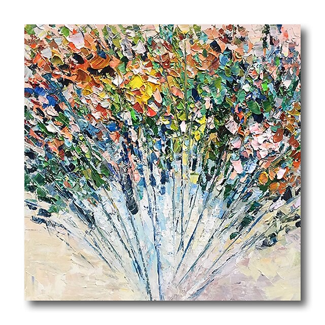 Home & Garden Wall Art | Oil Painting Handmade Hand Painted Wall Art Modern Flowers Floral Blossoms Heavy Oils Home Decoration D