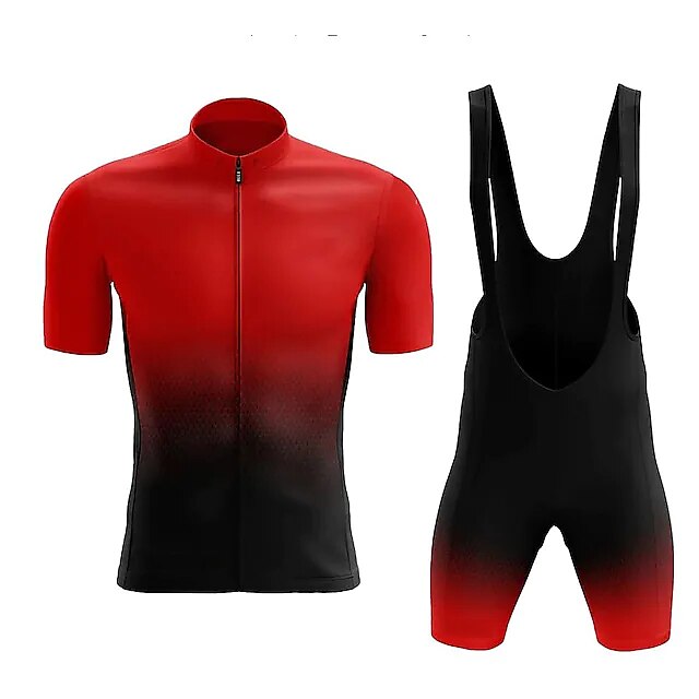  Conjunto de maillot de ciclismo para hombre, maillot de ciclismo con pantalón corto acolchado de gel, kit combinado de maillot de ciclismo (talla: m)