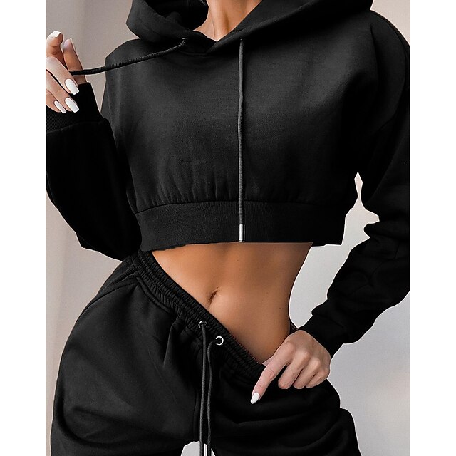 Sports & Outdoors Running, Jogging & Walking | Womens Side Pockets Tracksuit Sweatsuit Jogging Suit Street Casual Winter Long Sl