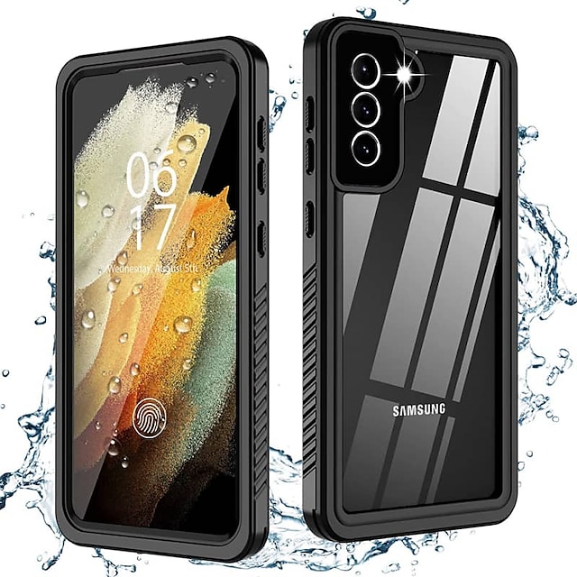 Leather Cover Business Gifts Wallet with Extra Waterproof Underwater Case Flip Case for Samsung Galaxy S8