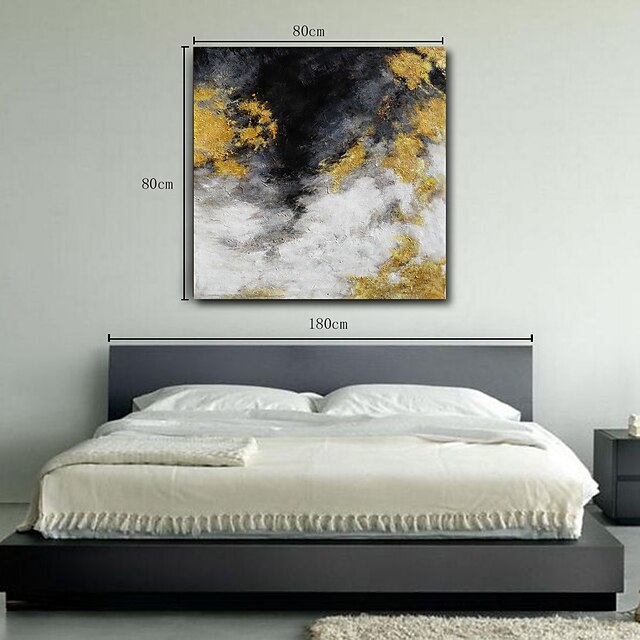 Home & Garden Wall Art | Wall Art Canvas Prints Painting Artwork Picture Abstract Knife PaintingGolden Landscape Home Decoration