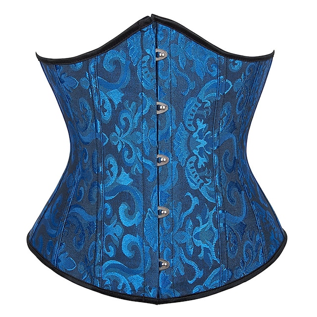  Rokoko Punk og gotisk Kostymer i middelalderstil Overbustkorsett Dameundertøy Bustier 14 plastbein Kostyme Dame Royal Bryllup Bryllupsgjest Voksne Korsett