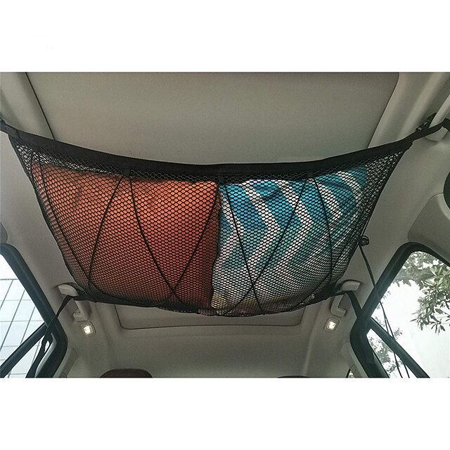 Car Ceiling Cargo Net Van Ceiling Storage Pocket Net with Adjustable