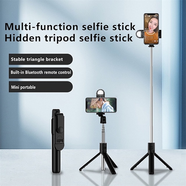  Selfie Stick Bluetooth Extendable Max Length 100 cm For Universal Android / iOS Universal