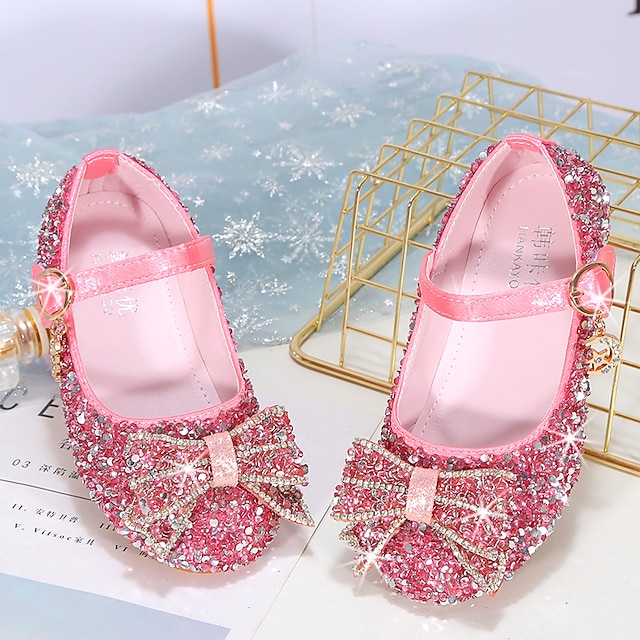 Shoes & Bags Kids Shoes | Girls Flats Flower Girl Shoes Princess Shoes School Shoes Rubber Nappa Leather Non-slipping Cosplay Bi