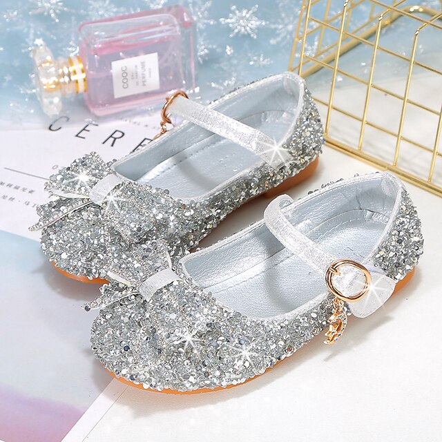 Shoes & Bags Kids Shoes | Girls Flats Flower Girl Shoes Princess Shoes School Shoes Rubber Nappa Leather Non-slipping Cosplay Bi